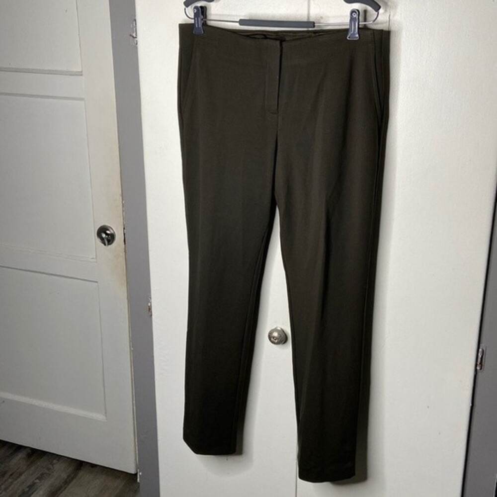 Eileen Fisher Straight Leg Ankle Pant Dark Gray Size Medium Viscose blend